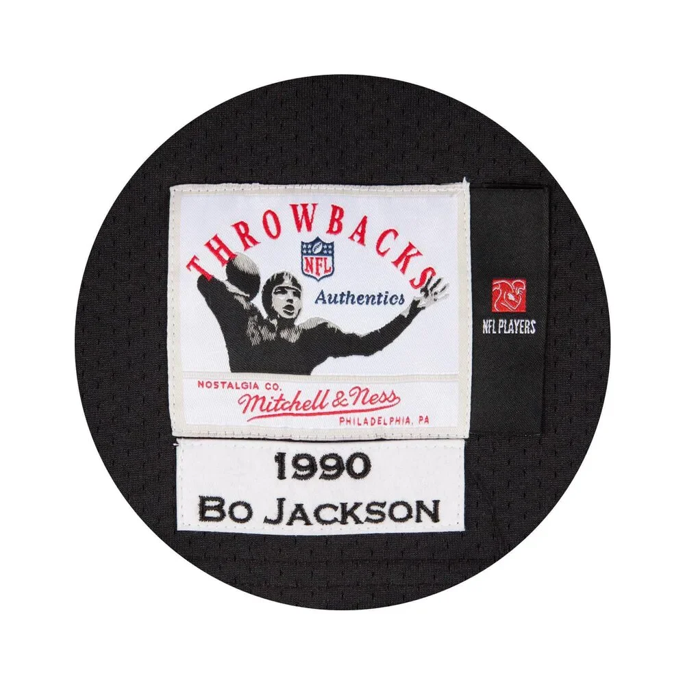 [AJY6CP18145-LAIBLCK90BJA] Mens Mitchell & Ness Jersey Raiders 1990 Bo Jackson - Picture 3 of 3